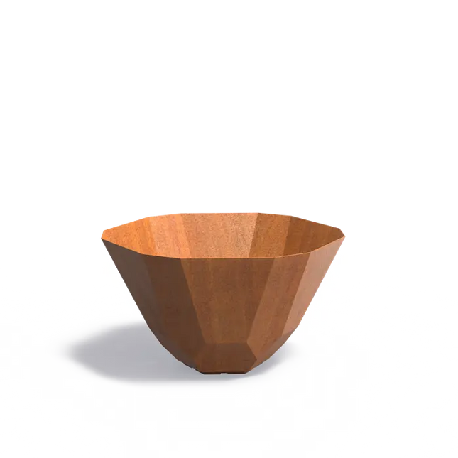 Jardinera Facet de acero Corten de 100 x 60 cm