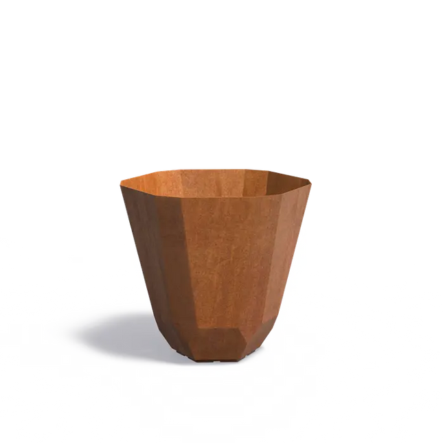 Jardinera Facet de acero Corten de 80 x 80 cm