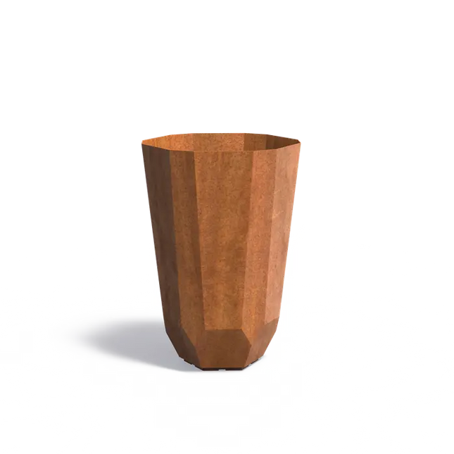 Jardinera Facet de acero Corten de 65 x 100 cm
