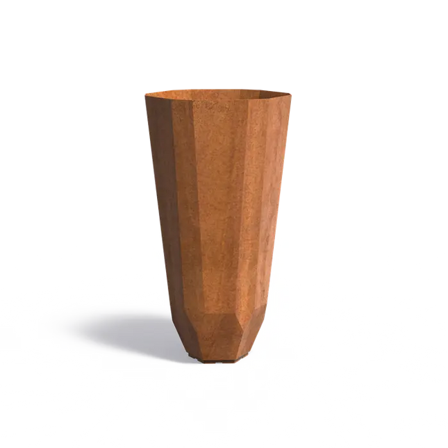 Jardinera Facet de acero Corten de 60 x 120 cm