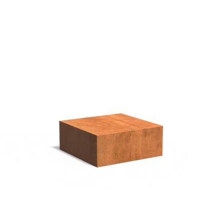 Cortenstaal Sokkel 100 x 100 x 40 cm