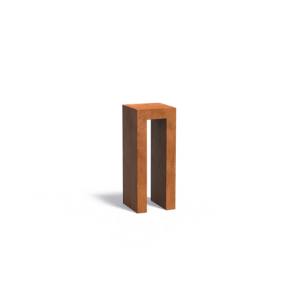 Cortenstaal Sokkel U-Vorm 40 x 40 x 100 cm