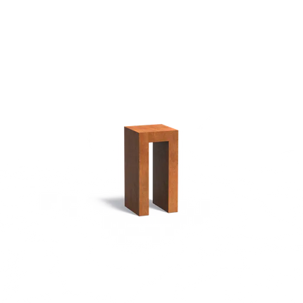 Cortenstaal Sokkel U-Vorm 40 x 40 x 80 cm