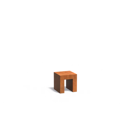 Cortenstaal Sokkel U-Vorm 40 x 40 x 40 cm