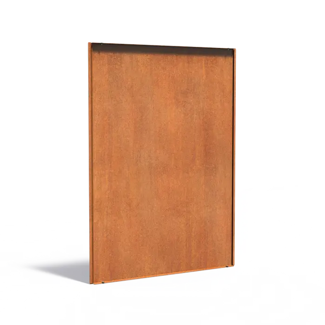 Cortenstålpanel bakvägg 134,5 x 3,5 x 179,9 cm - Staket