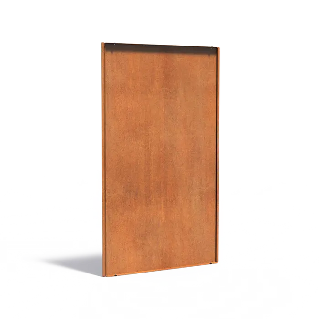 Cortenstålpanel bakvägg 109,5 x 3,5 x 179,9 cm - Staket