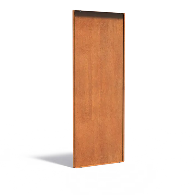 Cortenstålpanel bakvägg 79,5 x 3,5 x 199,9 cm - Staket