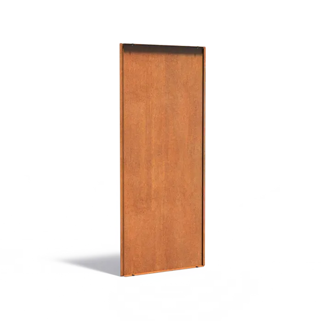 Cortenstålpanel bakvägg 79,5 x 3,5 x 179,9 cm - Staket