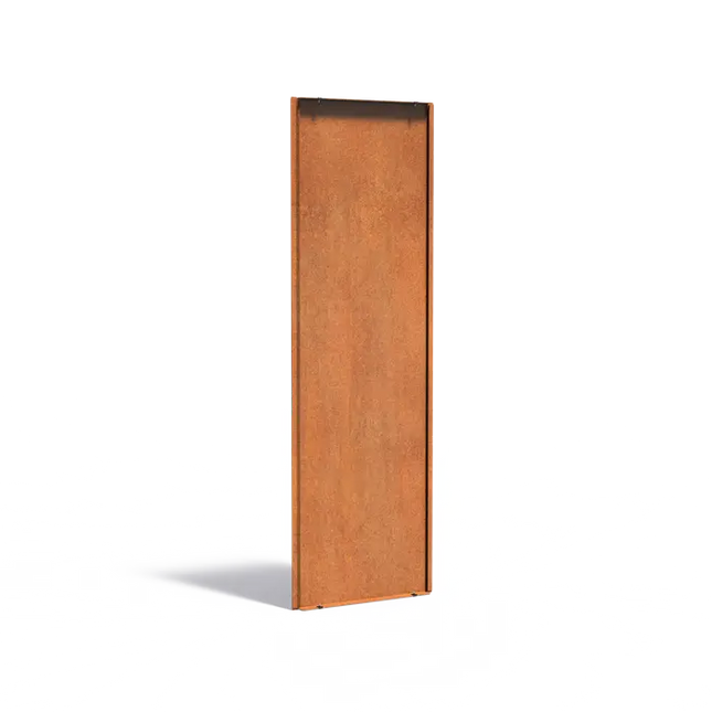 Cortenstålpanel bakvägg 59,5 x 3,5 x 179,9 cm - Staket