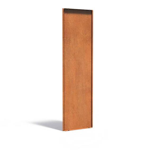 Cortenstålpanel Bakvägg 59,5 x 3,5 x 199,9 cm - Staket