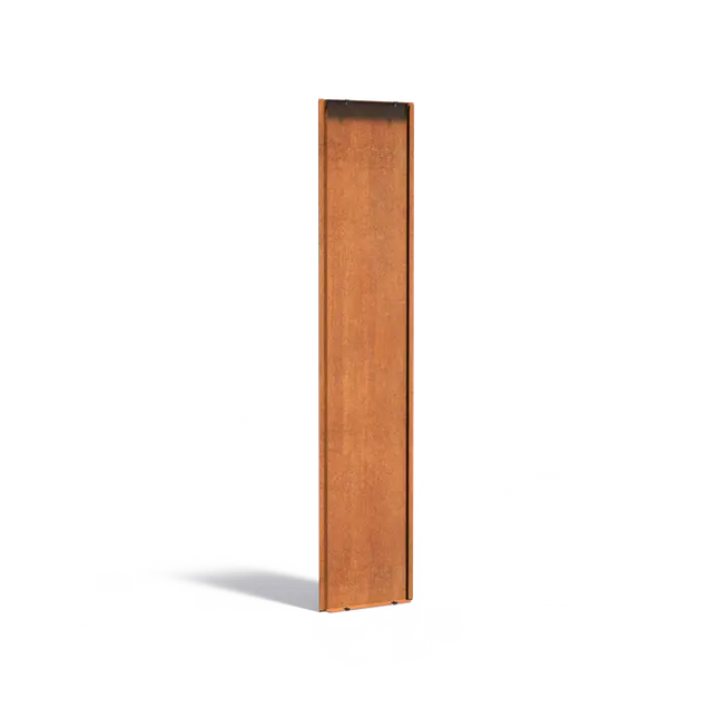 Cortenstålpanel bakvägg 39,5 x 3,5 x 179,9 cm - Staket