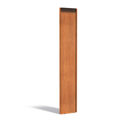 Cortenstaal Paneel Achterwand 39.5 x 3.5 x 199.9 cm - Schutting