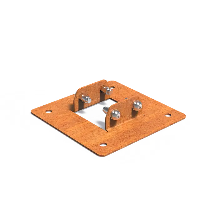 Pergola Voetplaat Cortenstaal 200x200x45 mm