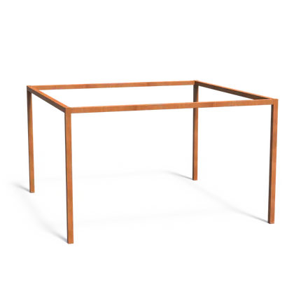 Pergola en acier Corten 420 x 420 x 250 cm