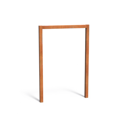 Pergola en acier Corten en forme de U 170 x 10 x 250 cm