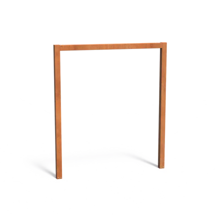 Pergola en acier Corten en forme de U 220 x 10 x 250 cm