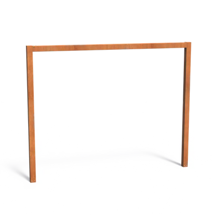 Pergola en acier Corten en forme de U 320 x 10 x 250 cm