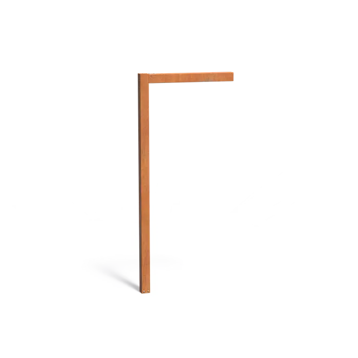 Cortenstaal Pergola L-vorm 110 x 10 x 250 cm