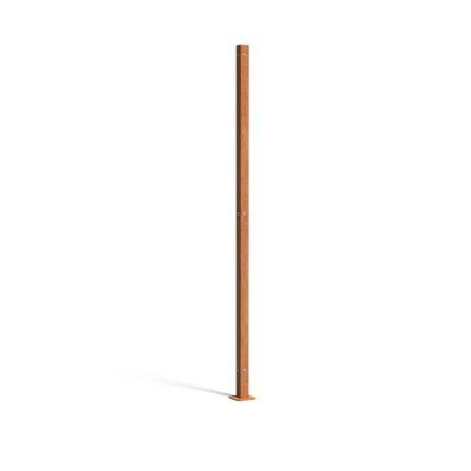 Cortenstaal Panaal Hoekstaander 115 x 115 x 2109 mm
