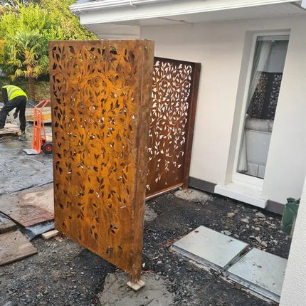 Clôture en acier Corten 110 x 5 x 180 cm | Panneau | Brise-vue Ventura