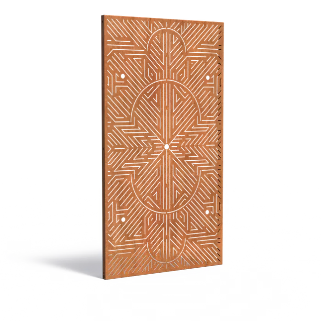 Cortenstaal Schutting Clemente 110x5x200 cm - Paneel