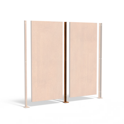 Corten Steel Fence Intermediate Post 11.5 x 11.5 x 270 cm | Panel | Garden Screen Intermediate Post