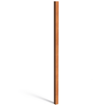 Poteau de jardin en acier Corten 300 cm - 100 x 100 x 3000 mm