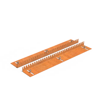 Słupki ogrodowe ze stali corten 1015x145x60 mm