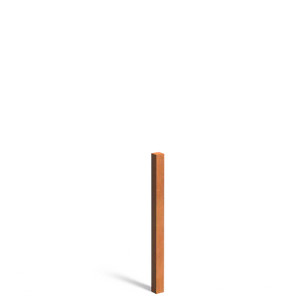 Corten Steel Garden Post 150 cm - 100 x 100 x 1500 mm