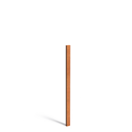 Corten Steel Garden Post 200 cm - 100 x 50 x 2000 mm