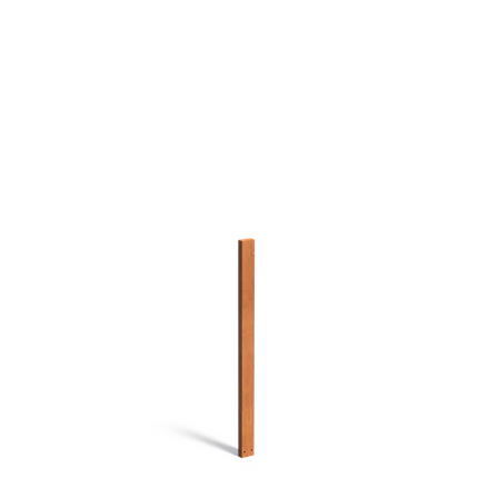 Corten Steel Garden Post 150 cm - 100 x 50 x 1500 mm