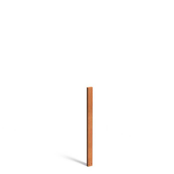 Cortenstaal Tuinpaal 150 cm - 100 x 50 x 1500 mm