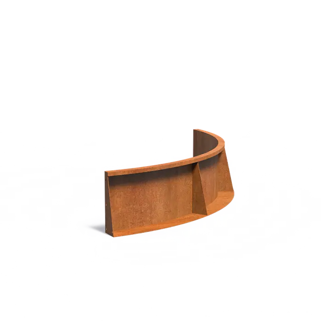 Cortenstaal Keerwand Binnenbocht 150 x 150 x 40 cm