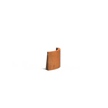 Curva esterna per muro di contenimento in acciaio Corten 50 x 50 x 40 cm
