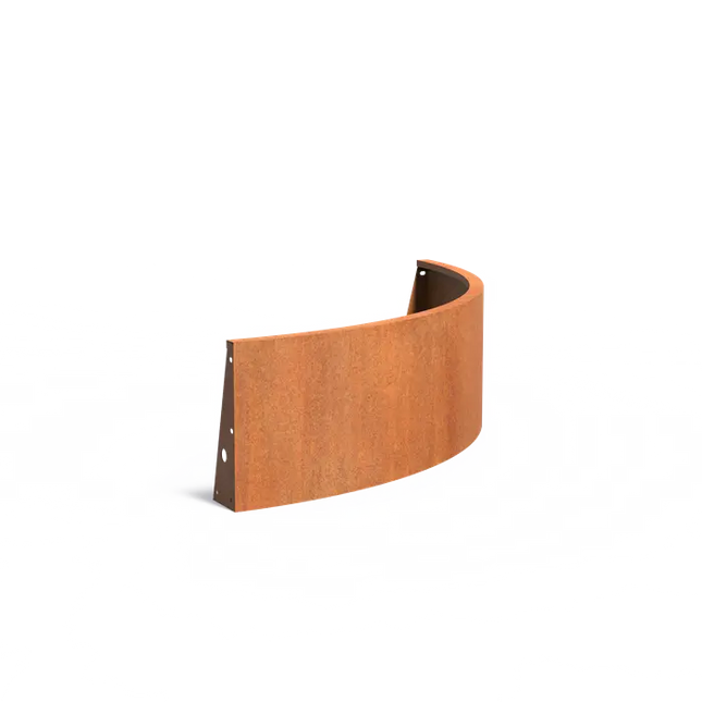 Cortenstaal Keerwand Buitenbocht 150 x 150 x 50 cm