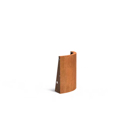 Curva esterna per muro di contenimento in acciaio Corten 50 x 50 x 60 cm