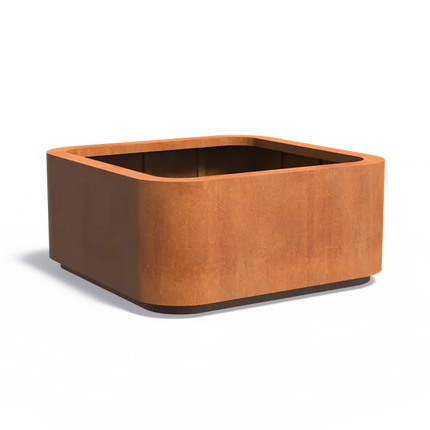 Jardinière en acier Corten 200 x 200 x 90 cm