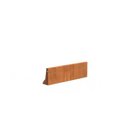 Mur oporowy ze stali Corten 100 x 15 x 30 cm | Granica