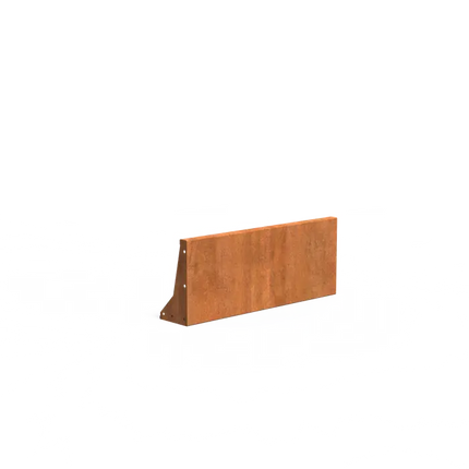 Mur oporowy ze stali Corten 100 x 20 x 40 cm | Granica