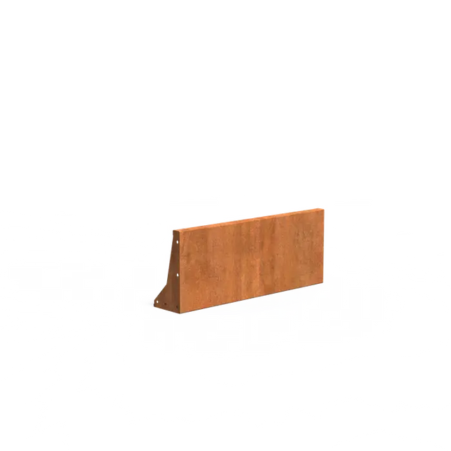 Cortenstaal Keerwand 100 x 20 x 40  cm | Border