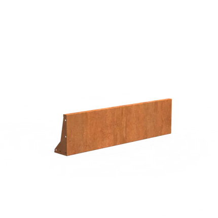Mur oporowy ze stali Corten 150 x 20 x 40 cm | Granica