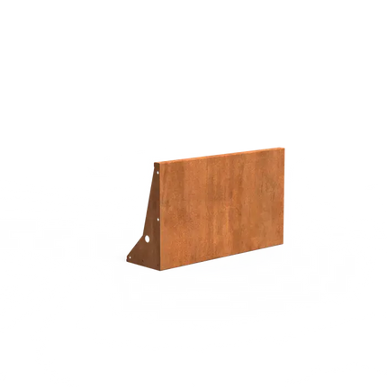 Mur oporowy ze stali Corten 100 x 30 x 60 cm | Granica