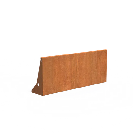 Mur oporowy ze stali Corten 150 x 30 x 60 cm | Granica
