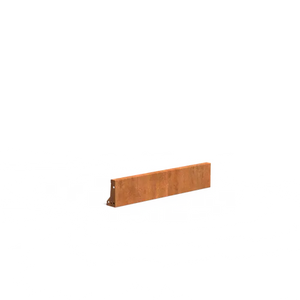 Muro di contenimento in acciaio Corten 100 x 10 x 20 cm | Bordo