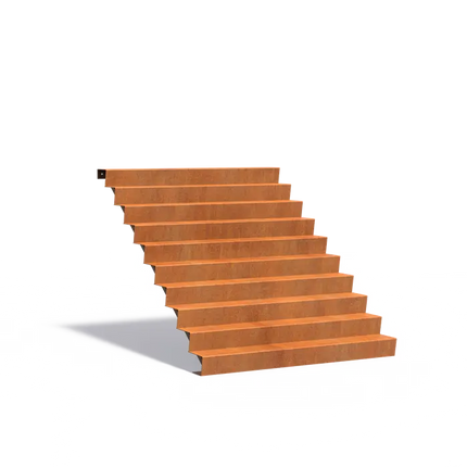Corten Steel Staircase 200 x 240 x 170 cm Steps | Garden Staircase