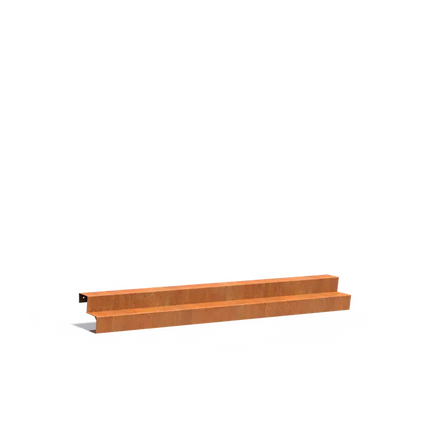 Schody ze stali corten 300 x 48 x 34 cm | Schody ogrodowe