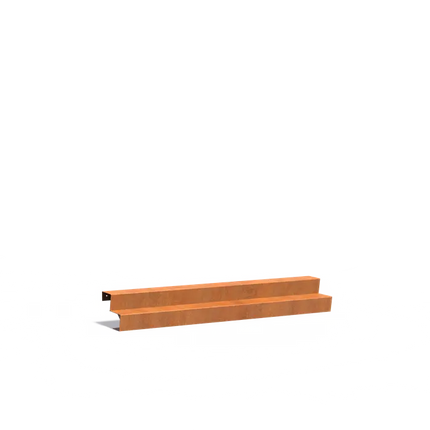 Schody ze stali Corten 250 x 48 x 34 cm | Schody ogrodowe