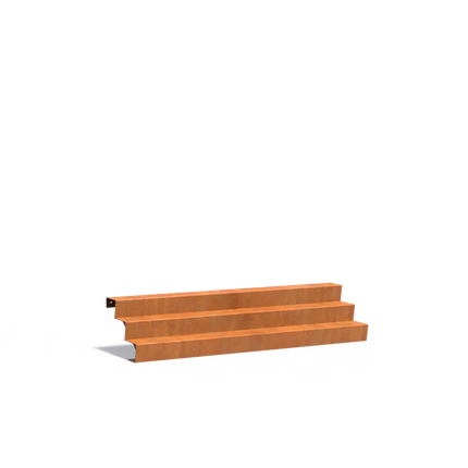 Corten Steel Staircase 250 x 72 x 51 cm Steps | Garden Staircase
