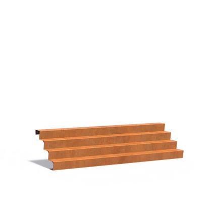Corten Steel Staircase 300 x 96 x 68 cm Steps | Garden Staircase