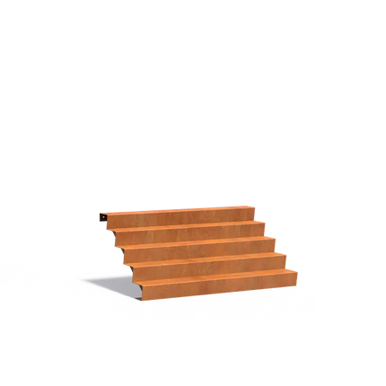 Corten Steel Staircase 200 x 120 x 85 cm Steps | Garden Staircase
